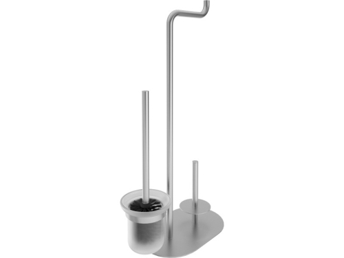Deante Silia 3 funkciós wc papír tartó állvány, szálcsiszolt acél ADI_F732